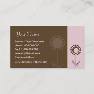 Modern Floral Business Card