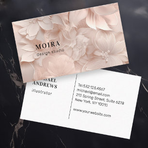 Modern floral business card