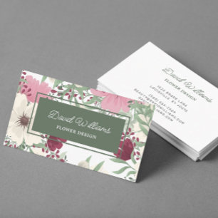 Modern Floral Business Card