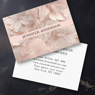 modern floral business card