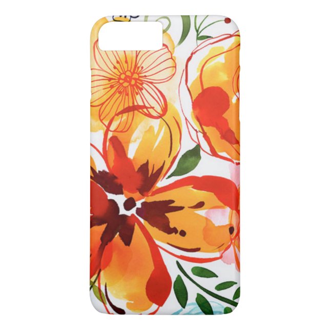 Modern Floral Case-Mate iPhone Case (Back)