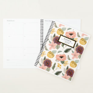 Modern floral cover Weekly and Monthly Planner