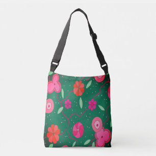 Modern Floral Crossbody Bag