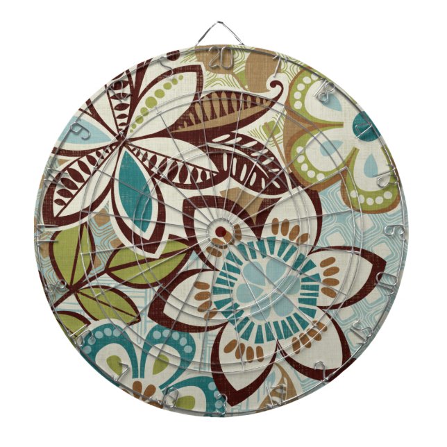 Modern Floral Designs Dartboard (Front)