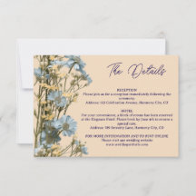 Modern Floral Details Enclosure Card