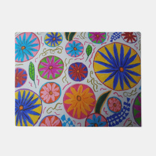 Modern Floral Doormat