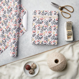 Modern Floral Elegance Wrapping Paper