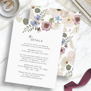 Modern Floral Enclosure Card