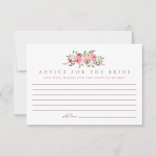 Modern Floral for the Bride Cards (Front)