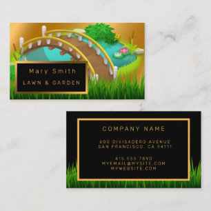 Modern Floral Garden Add Your Text Business Card