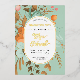 Modern Floral Graduation Party