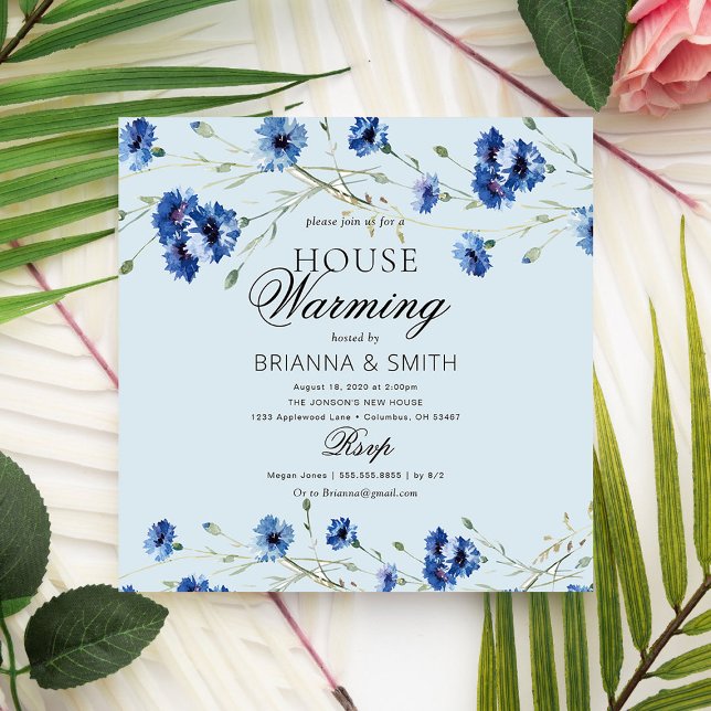 Modern Floral Housewarming  Invitation (Creator Uploaded)
