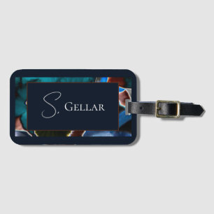 Modern Floral Luggage Tag