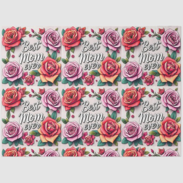 Modern Floral Luxury Gift Collection Tissue Paper (Front)