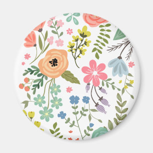 Modern Floral Magnet