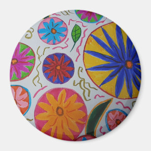 Modern Floral Magnet