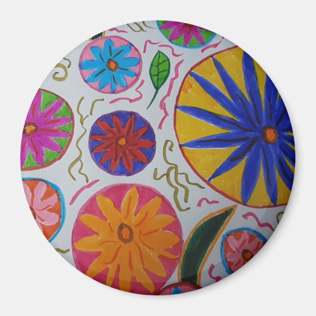 Modern Floral Magnet (Front)