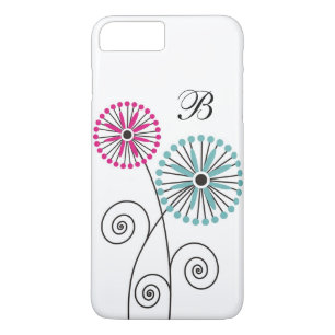 Modern Floral   Monogrammed iPhone 8 Plus/7 Plus Case