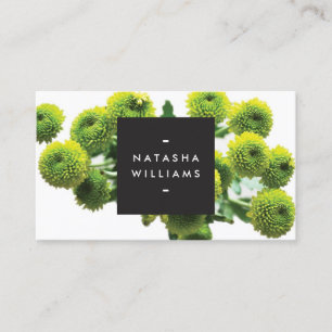 MODERN FLORAL MOTIF for COSMETOLOGISTS, SPA, SALON Business Card