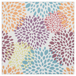 Modern Floral Multicolor Fabric