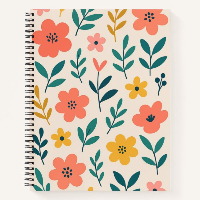 Modern Floral Notebook (Front)