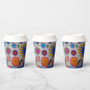 Modern Floral Paper Cups