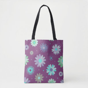 Modern Floral Pattern Art Tote Bag