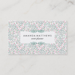 Modern Floral Pattern Business Card