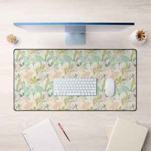Modern Floral Pattern Desk Mat