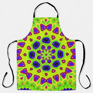 Modern floral pattern. Raster illustration. Persia Apron