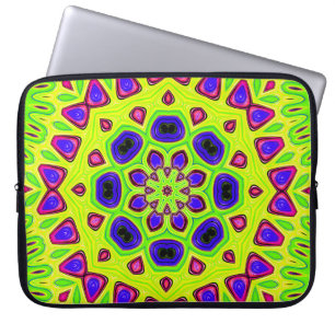 Modern floral pattern. Raster illustration. Persia Laptop Sleeve
