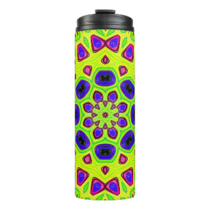 Modern floral pattern. Raster illustration. Persia Thermal Tumbler