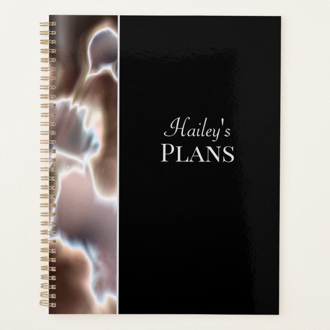 Modern Floral Personalise Name Planner (Front)