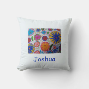 Modern Floral Personalised  Cushion