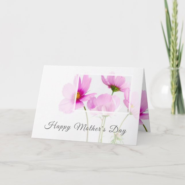 Modern Floral Personalised Happy Mother's Day Card (Front)