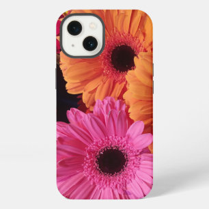 Modern Floral Photography Pink and Orange Gerber iPhone 13 Case