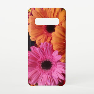Modern Floral Photography Pink and Orange Gerbers Samsung Galaxy Case