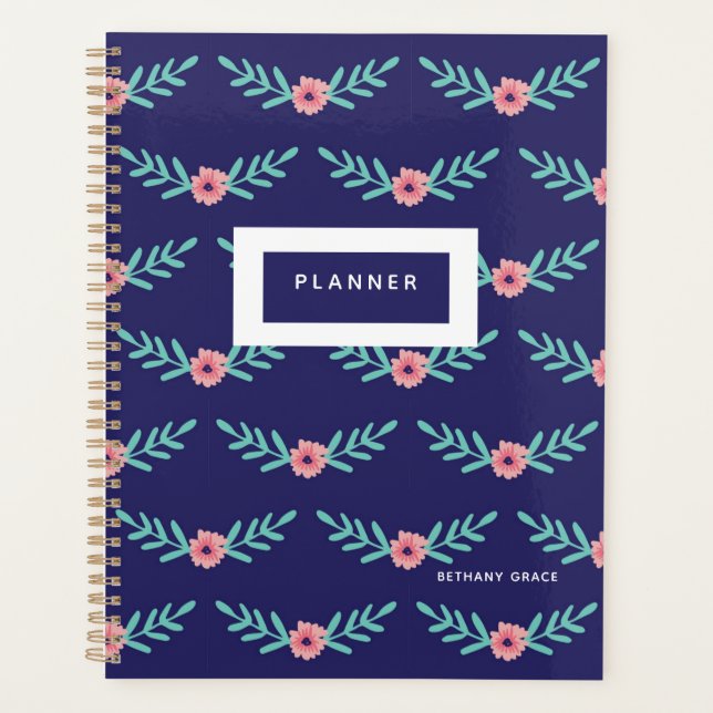 Modern Floral Planner (Front)
