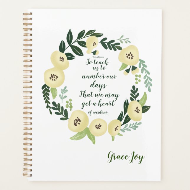 Modern Floral Planner (Front)