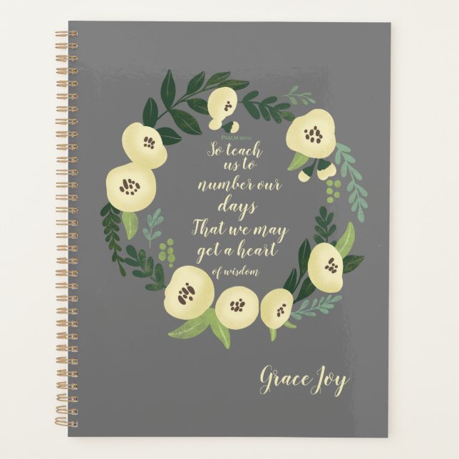 Modern Floral Planner (Front)