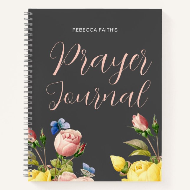 Modern Floral Prayer Journal (Front)