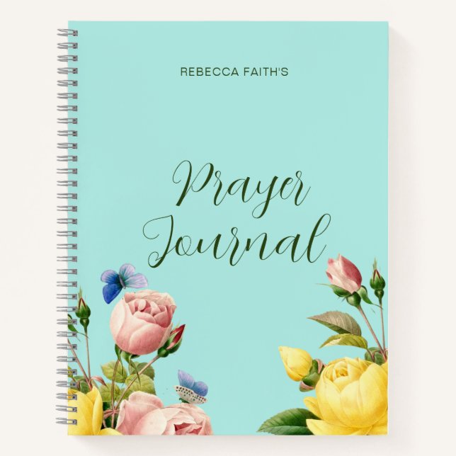 Modern Floral Prayer Journal (Front)