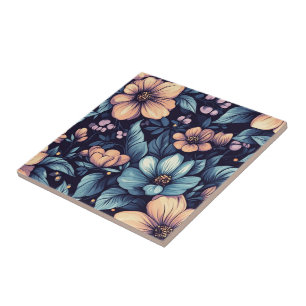 Modern Floral Rose Ceramic Tiles  For Bathroom Wal