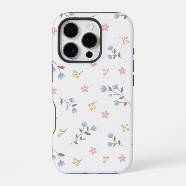  Modern Floral Seamless Pattern iPhone Case (Back)