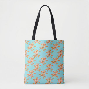 Modern Floral Seamless Pattern Tote Bag