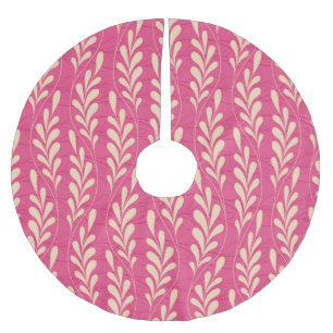 Modern Floral: Stylish Pattern. Brushed Polyester Tree Skirt