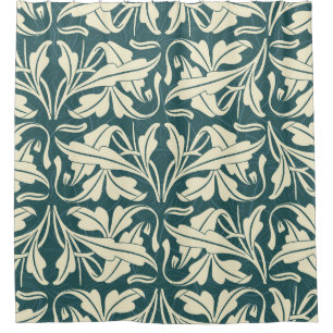Modern Floral: Stylish Pattern Design. Shower Curtain