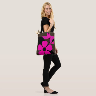 Modern Floral Tote Bag / Stylish Everyday Bag