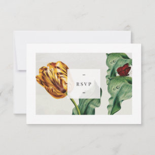 Modern Floral Tulip RSVP Card