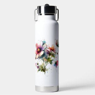 Modern Floral Water Bottle